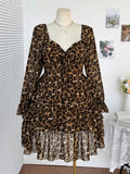 Embrace bold style and comfort with this plus size multi-tier leopard print dress. Its playful pattern and flowing tiers add flair to your everyday look, making it perfect for school runs or casual outings. Designed to flatter your curves while keeping you comfortable, this dress easily takes you from morning errands to afternoon fun with effortless charm.
