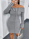 Step out in confidence with this Stylish Plus Size Off-Shoulder Long Sleeve Sweater Dress. Designed to hug your curves while keeping you cozy, its off-shoulder cut adds a flirty twist to classic comfort. Perfect for chilly days when you want to stay warm without sacrificing style—this dress effortlessly blends relaxed vibes with a touch of sass. Slip it on and get ready to turn heads wherever you go!