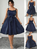 Turn heads this summer with our Stylish Plus Size Ruffle Hem Polka Dot Dress. Featuring a playful ruffle hem and classic polka dots, this dress combines comfort with flirty charm. Perfect for sunny days or evening strolls, it offers a breezy fit that moves with you, making every step feel effortlessly chic and fun. Embrace summer in style and confidence!