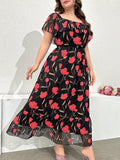 Twirl into summer with this gorgeous purple floral dress that celebrates your curves! The short sleeves keep you cool while the playful pattern turns heads at every garden party, beach outing, or sunset dinner. Slip it on for instant confidence – no styling drama needed! This plus-size stunner proves elegance doesn't have to be complicated.