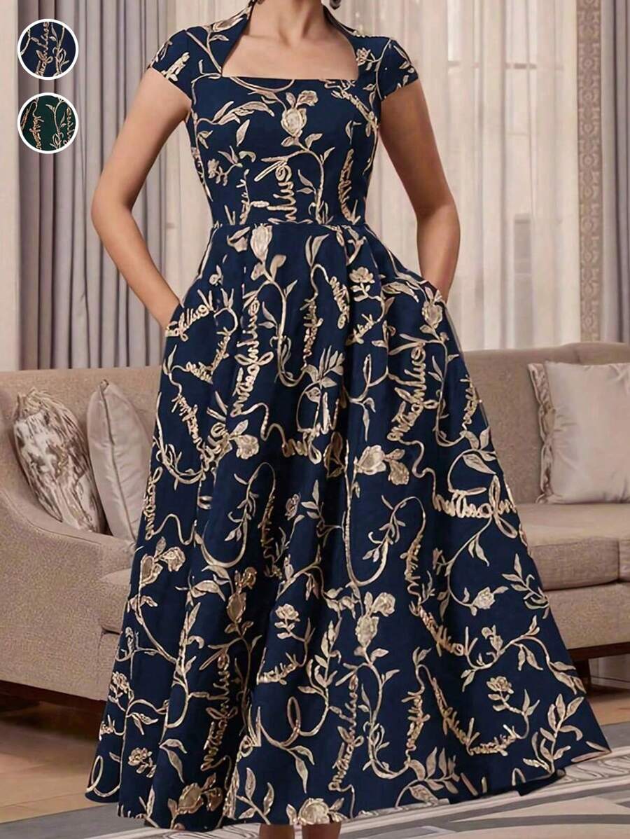 Embrace your curves in this fabulous plus-size printed dress that's ready for anything your day throws at you! Featuring a fun, eye-catching print and a relaxed fit that moves with you, this casual essential pairs perfectly with sneakers for brunch or sandals for weekend errands. The effortless style means zero fuss—just slip it on and go. Whether you're running errands or meeting friends, this dress celebrates your confidence with playful flair and all-day comfort.