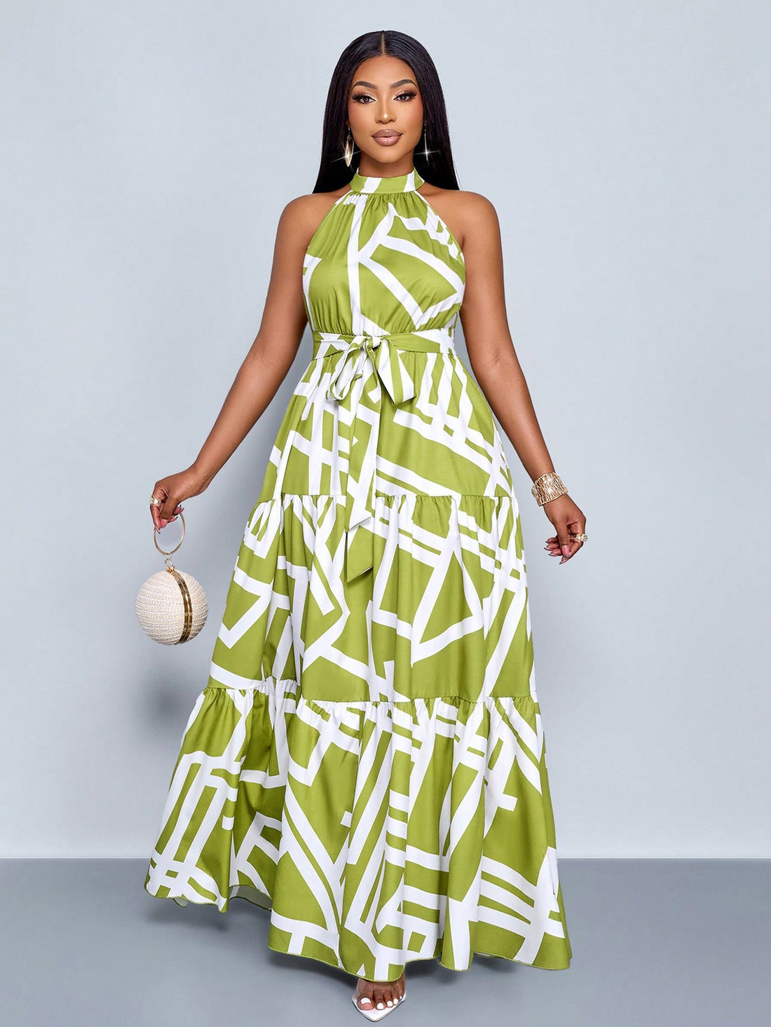 Embrace sunny days in this playful plus size floral maxi dress, designed to flatter every curve. The vibrant print and flowing fabric bring spring and summer vibes to life, while the adjustable belt adds a fun, flattering touch. Perfect for garden parties, brunches, or casual strolls, this dress combines comfort with style effortlessly.