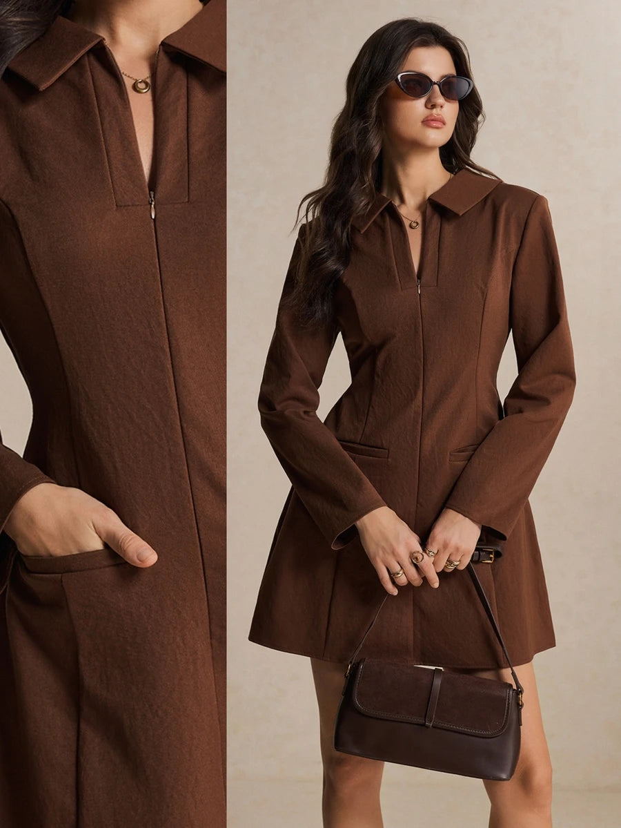 Stylish Solid Color Summer Short Dress for Women - Perfect Casual Daily Wear