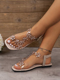 Step into fun with these Stylish Square Toe Flower Decor Flat Sandals! Designed for comfort and ease, these slip-on shoes brighten any outfit with their charming floral accents. Perfect for sunny days or casual outings, they add a playful touch while keeping your feet happy all day long.