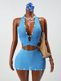 Turn heads this season in our flirty summer dress, designed for those who love making a statement. Featuring a chic back strap detail and delicate shell embellishments, this casual piece effortlessly transitions from beachside strolls to evening dates. The relaxed fit keeps you comfortable while the eye-catching back design adds just the right amount of allure. Whether you're soaking up sun or stepping out for a night out, this dress is your go-to for looking effortlessly fabulous all summer long.