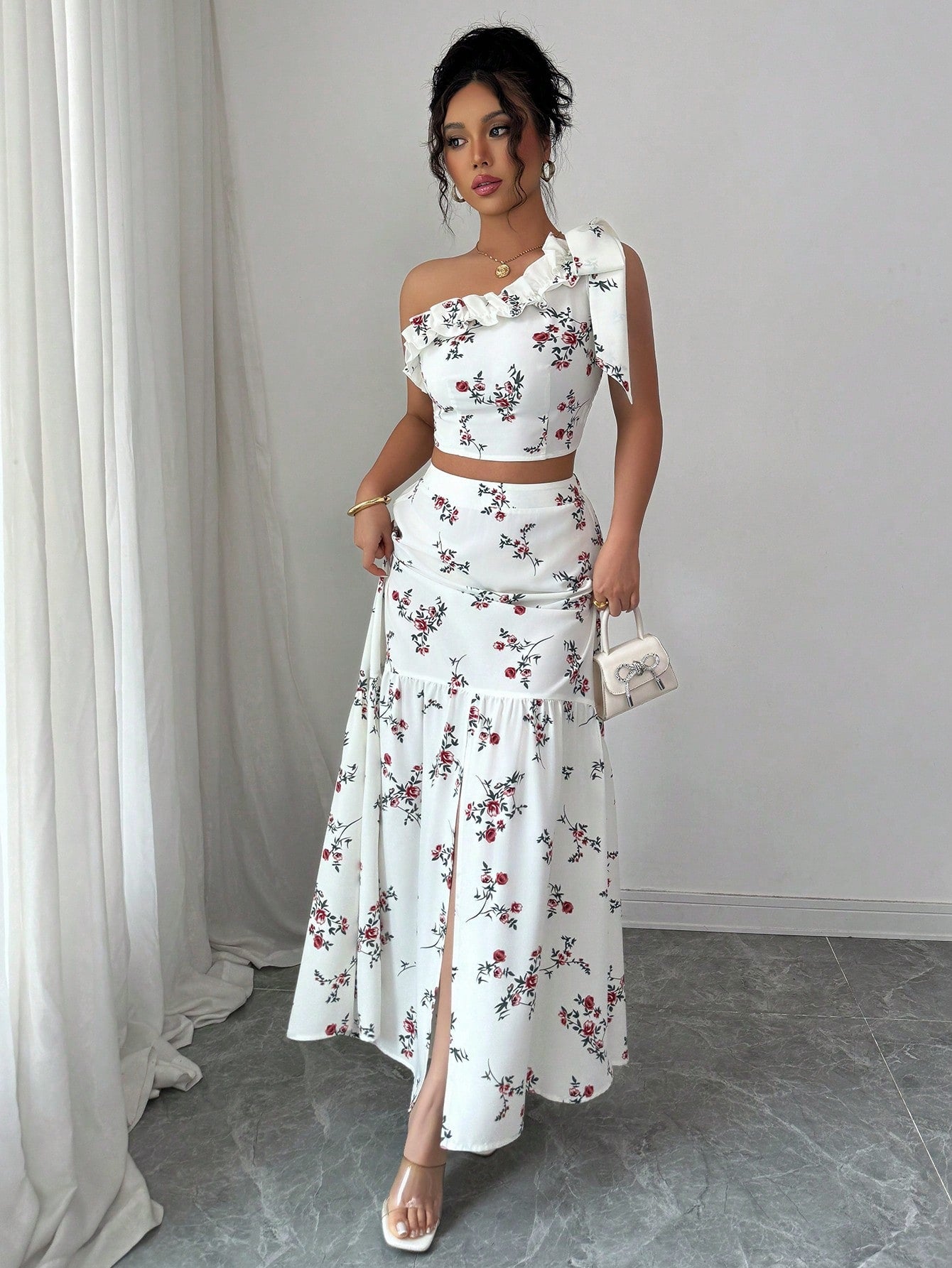 Elevate your everyday style with this chic two-piece outfit that effortlessly transitions from morning coffee runs to evening hangouts. The perfectly coordinated set combines comfort with contemporary flair, giving you that put-together look without the fuss. Mix and match pieces work solo or together, making this versatile duo a wardrobe essential for women who refuse to compromise on style. Whether you're running errands or meeting friends, you'll feel confident and fabulous in this modern, wearable combi