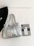 This chic waterproof nylon tote is your new go-to for daily adventures and weekend getaways. With multiple pockets to stash all your essentials, it keeps you organized while adding a splash of style to your commute. Lightweight, durable, and ready to handle whatever your day throws at you—carry it, love it, and let it brighten your routine!