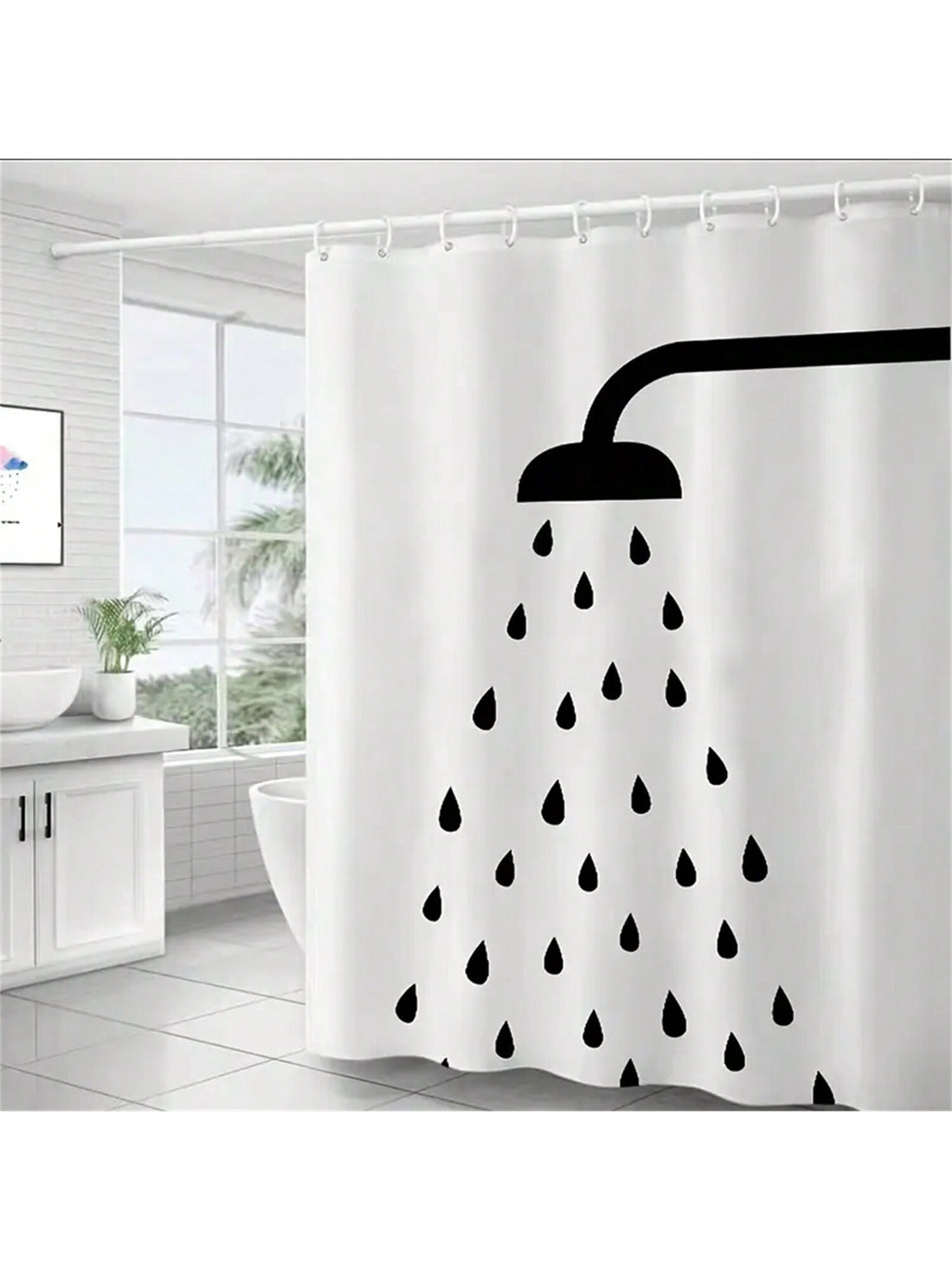 Upgrade your bathroom with our Stylish Waterproof Shower Curtain. With its elegant pattern, mildew resistance, and included hooks, this curtain is both fashionable and functional. Say goodbye to boring bathrooms and hello to style!