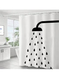 Upgrade your bathroom with our Stylish Waterproof Shower Curtain. With its elegant pattern, mildew resistance, and included hooks, this curtain is both fashionable and functional. Say goodbye to boring bathrooms and hello to style!