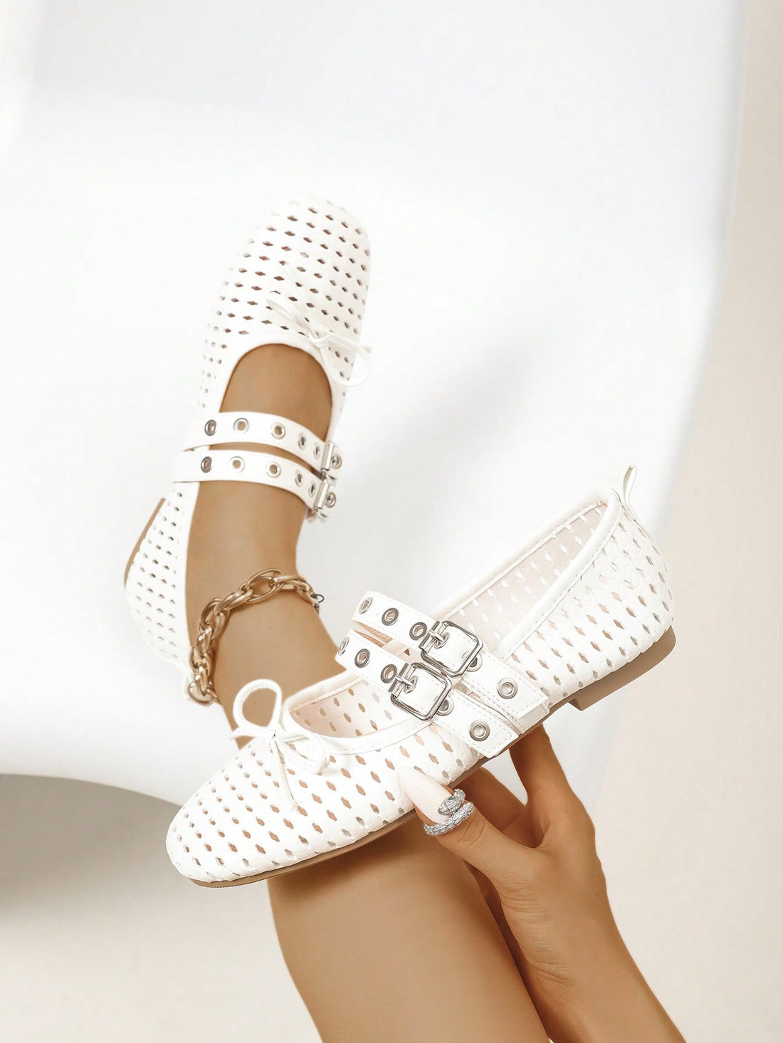 Step into summer fun with these playful Mary Jane shoes! Featuring a breathable design and a chic square toe, they keep your feet cool and comfy all day. The charming bow buckle adds a flirty touch, making them perfect for casual outings or sunny strolls. Light, stylish, and ready to brighten your warm-weather wardrobe!