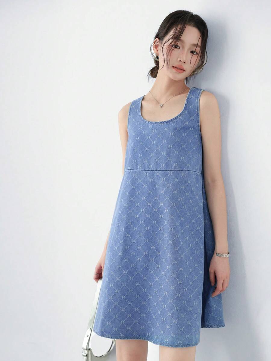Step out in style with this playful blue denim mini dress designed for casual comfort. Its loose, sleeveless cut keeps you cool and carefree, perfect for sunny days or weekend adventures. Easy to dress up or down, this versatile piece adds a fun, flirty touch to your wardrobe.