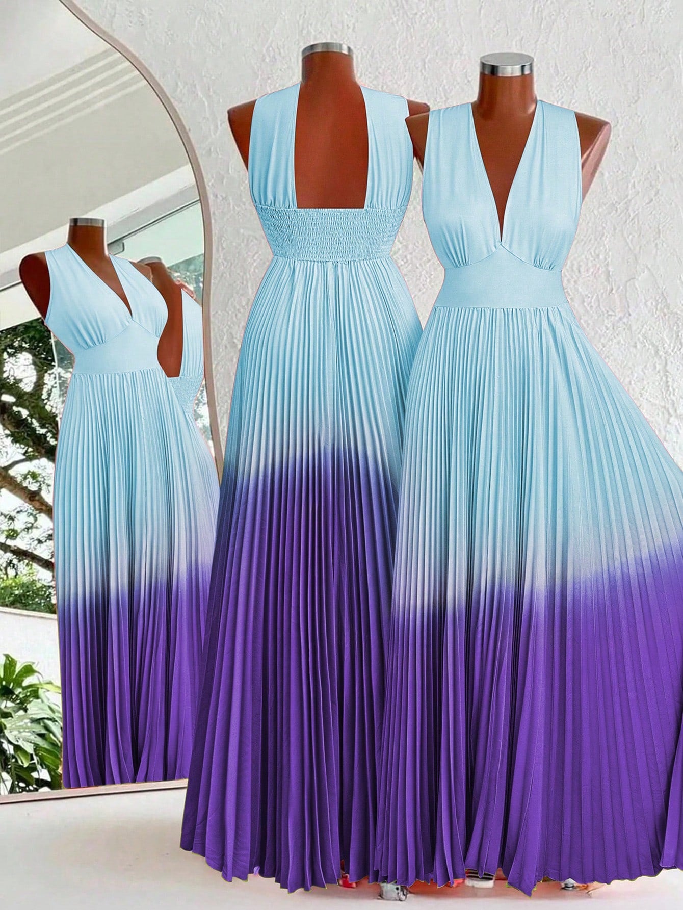 Elevate your wardrobe with this eye-catching ombre print dress that transitions from day to night with ease! The gradual color blend creates a mesmerizing effect that's sure to turn heads. Perfect for brunches, beach days, or casual date nights—just switch up your accessories and you're ready for whatever fun the day brings. Comfort meets style in this effortlessly chic piece!