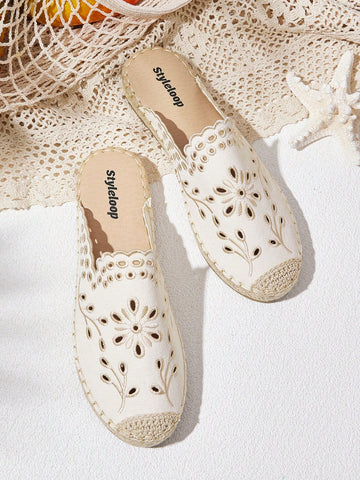 Step into vacation mode with these stylish women's casual slip-on mule shoes! Featuring charming burnout embroidery, they add a playful touch to any outfit. Easy to wear and perfect for relaxed days, these mules combine comfort with a breezy, effortless vibe—ideal for strolling along sunny streets or lounging by the pool.