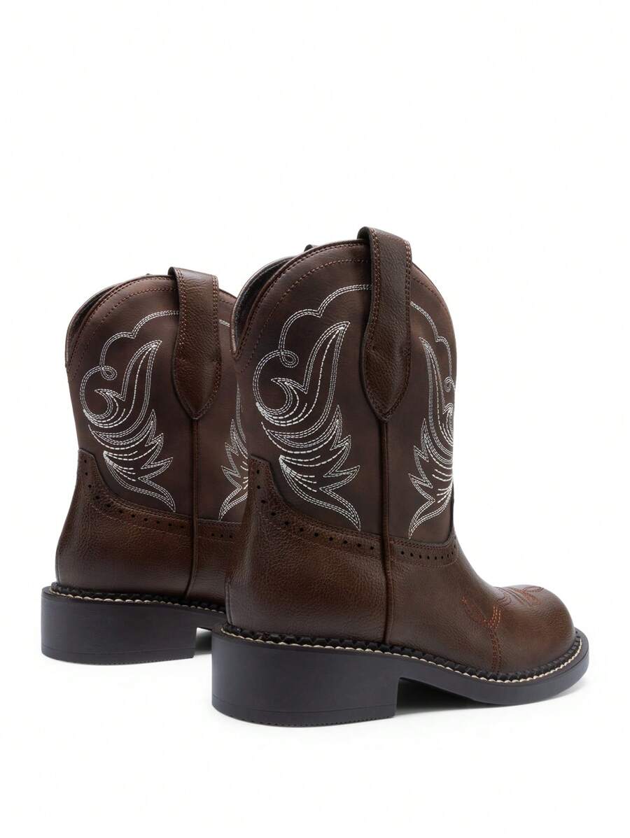 Step up your style game with these playful cowboy ankle booties! Featuring intricate embroidery and a sleek silhouette, they’re your go-to for concerts or casual days out. Comfortable enough to dance all night and stylish enough to turn heads, these booties add a fearless touch to any outfit. Kick up some fun wherever you go!