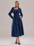 Exude Rugged Sophistication in Our Stylish Women's Long Sleeve Denim Dress!

Experience the breathtaking fusion of Western heritage and sharp, modern artisanal tailoring. This stunning long-sleeve denim dress is meticulously designed for the woman who values a high-fashion, 