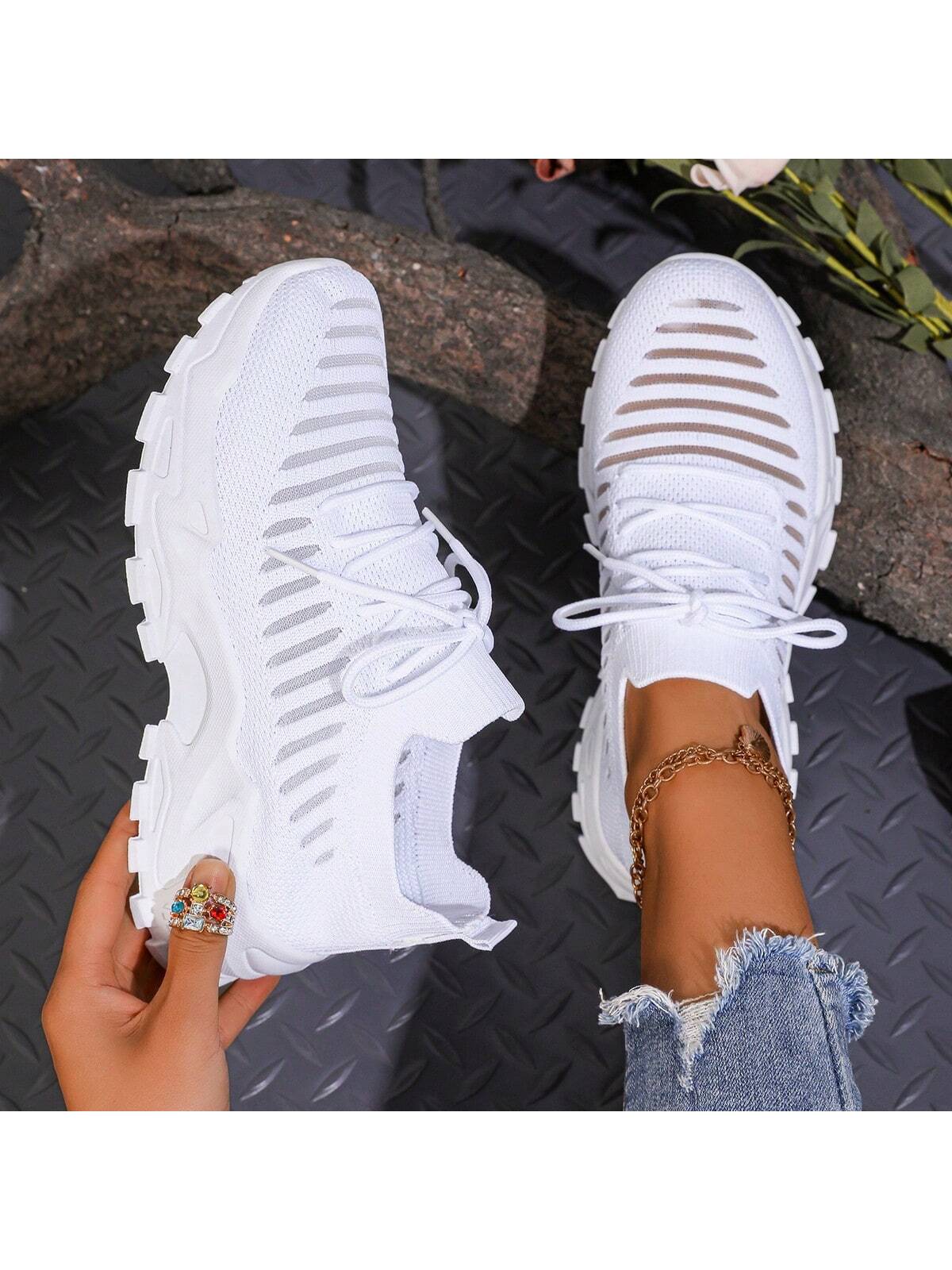 Step into comfort and style with these fabulous mesh sneakers designed for the modern woman. Featuring breathable mesh uppers that keep your feet cool during warm weather, a supportive thick sole for all-day cushioning, and a chic casual design that pairs with everything in your closet. Available in plus sizes, these sneakers celebrate every body and every step. Perfect for spring strolls, summer adventures, or just looking effortlessly put-together while running errands. Your feet will thank you!