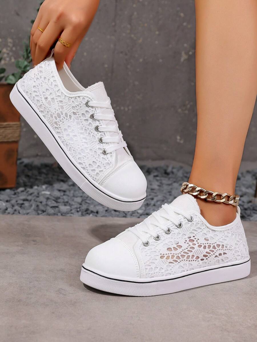 Step out in style and comfort with these playful women's round toe canvas sneakers. Featuring a cozy fuzzy trim, they add a fun twist to your everyday look. Perfect for campus strolls or casual outings, these sneakers keep your feet comfy while turning heads wherever you go.