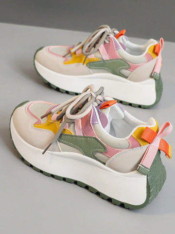 Step out in style and comfort with these playful waterproof leather sneakers designed just for women. Featuring a trendy round toe and secure lace-up platform, they’re perfect for your spring and autumn adventures. Whether you’re exploring city streets or weekend trails, these sneakers keep your feet dry and supported with a fun, fashionable flair.