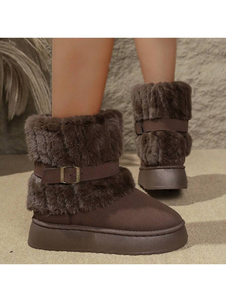 Step into winter with these stylish women's snow boots designed to keep you warm, dry, and ready for adventure. Featuring waterproof protection and a cozy plush lining, your feet stay comfy no matter the weather. The anti-slip sole ensures steady footing on ice and snow, so you can play and explore worry-free. Perfect for chilly days when style meets function effortlessly!