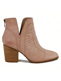 Step into the spotlight with these stylish women's woven cowboy ankle booties! Featuring a chic stacked heel and intricate woven details, they bring a fresh twist to classic cowgirl fashion. Perfect for adding a playful edge to your outfit, these booties combine comfort and flair for every adventure. Saddle up and strut your stuff with confidence!