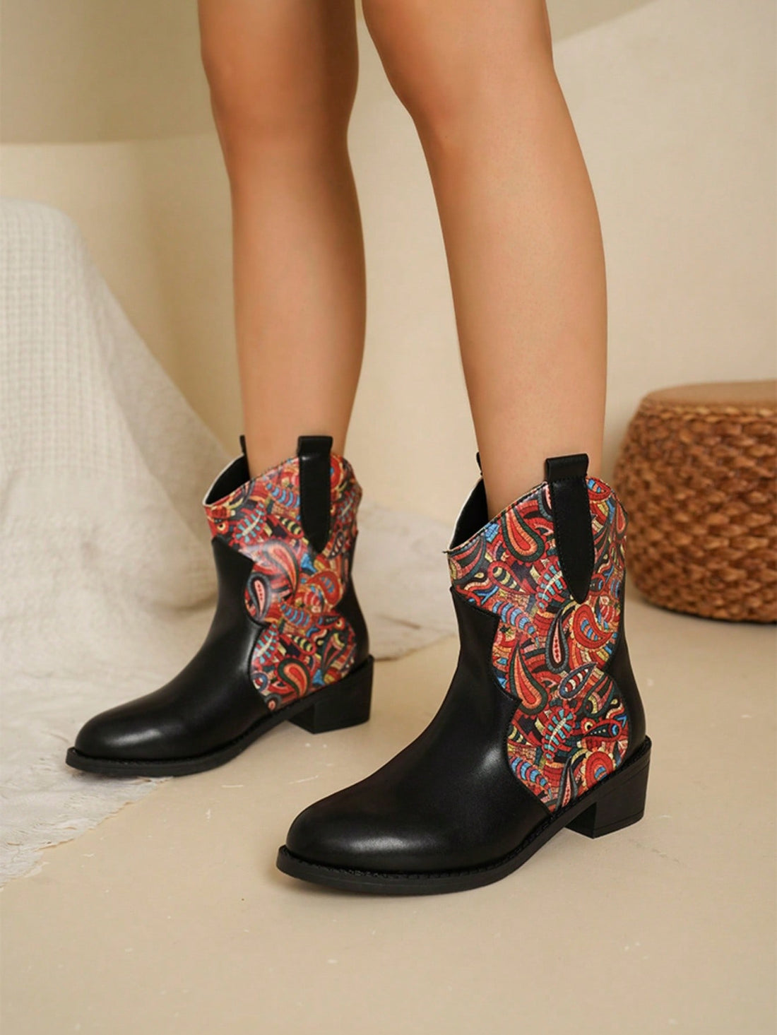 Discover the perfect blend of style and comfort with our Chunky Heel Mid-Calf Boots. Boasting a sleek design and sturdy, chunky heel, these boots are both fashionable and functional. With a mid-calf height, they offer ample coverage and support for all-day wear. Step out in confidence and style with our versatile and chic boots.