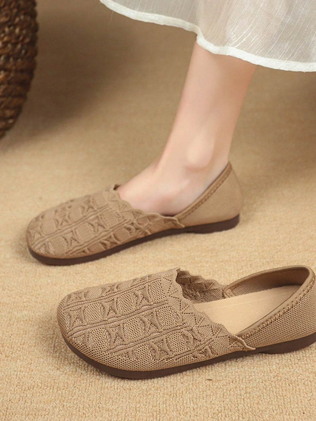 Step into comfort and style with these knitted Mary Jane shoes! These adorable slip-ons combine the classic Mary Jane silhouette with cozy knit fabric for a playful twist on a timeless design. Perfect for busy moms who deserve to treat their feet, they're the Mother's Day gift that says "I care about your comfort AND your fashion sense!" Cute enough for compliments, comfy enough for all-day wear.