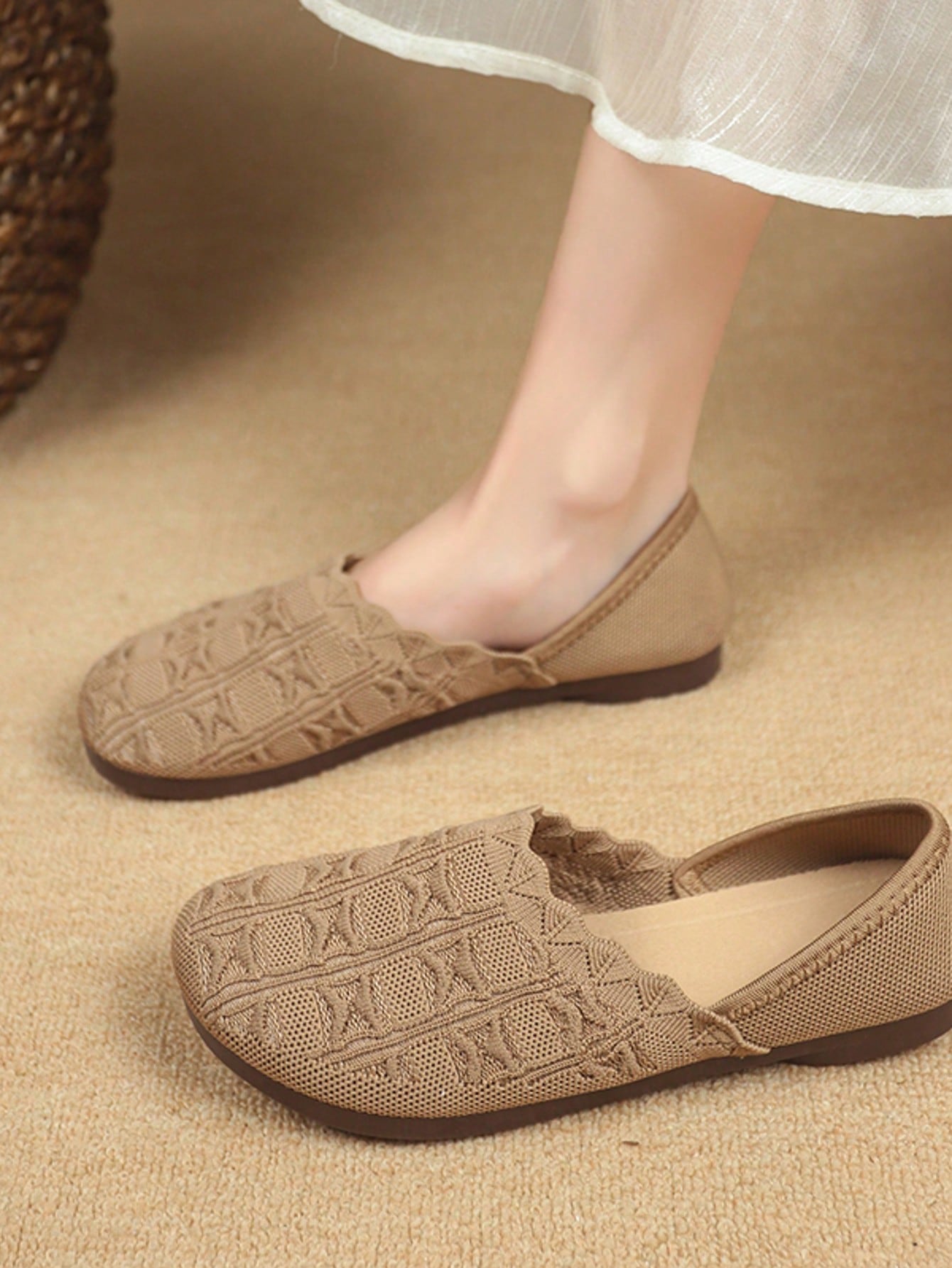 Step into comfort and style with these knitted Mary Jane shoes! These adorable slip-ons combine the classic Mary Jane silhouette with cozy knit fabric for a playful twist on a timeless design. Perfect for busy moms who deserve to treat their feet, they're the Mother's Day gift that says "I care about your comfort AND your fashion sense!" Cute enough for compliments, comfy enough for all-day wear.