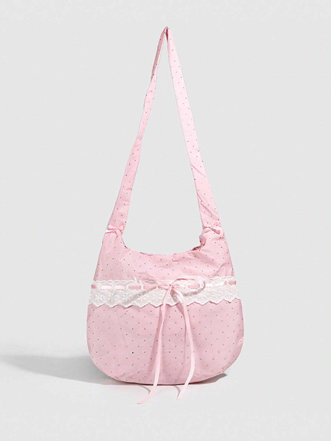 Be prepared for any occasion with the Sugar & Spice Foldable Shoulder Bag! This adorable bag features a charming bow design in a delicate blushing pink color. Made with high-quality materials, it can be easily folded and stored when not in use. Perfect for adding a touch of sweetness to your outfit.