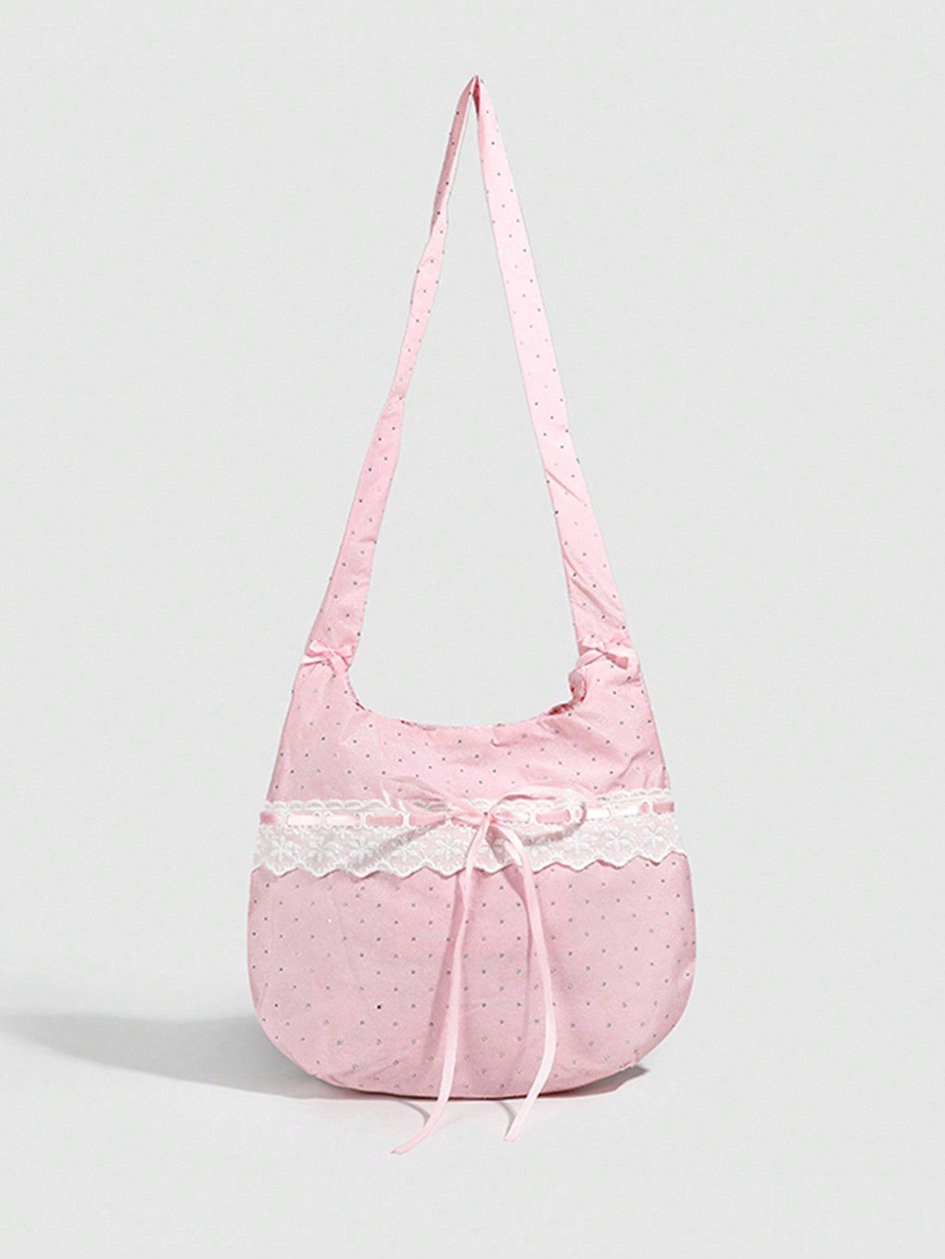 Be prepared for any occasion with the Sugar & Spice Foldable Shoulder Bag! This adorable bag features a charming bow design in a delicate blushing pink color. Made with high-quality materials, it can be easily folded and stored when not in use. Perfect for adding a touch of sweetness to your outfit.