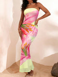 Get ready to turn heads with this playful, slim-fit knitted mesh dress! Perfect for summer beach vacations, birthday celebrations, or a night out at the club, its breathable fabric and eye-catching print keep you cool and confident. Flattering your silhouette while adding a touch of sexy charm, this dress is your go-to for fun, sun-soaked days and vibrant evenings.