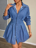 Add some fun and flirty vibes to your summer wardrobe with our Summer Chic Blue Denim Dress! The slimming fit and button details make this dress both stylish and figure-flattering. Perfect for a day at the beach or a night out on the town. (Don't forget to snap a cute pic for the 'gram!)