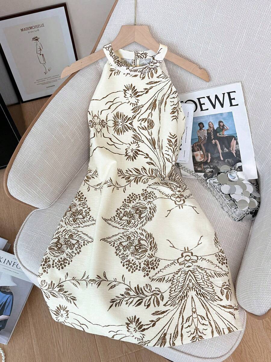This Summer Chic Sleeveless All-Over Print Casual Short Dress features a vibrant pattern and a relaxed silhouette to ensure every wear feels breezy and light. Perfect for sunny day outings or casual weekends, the sleeveless design and playful length offer a versatile look for picnics, park strolls, or beachside cafes.