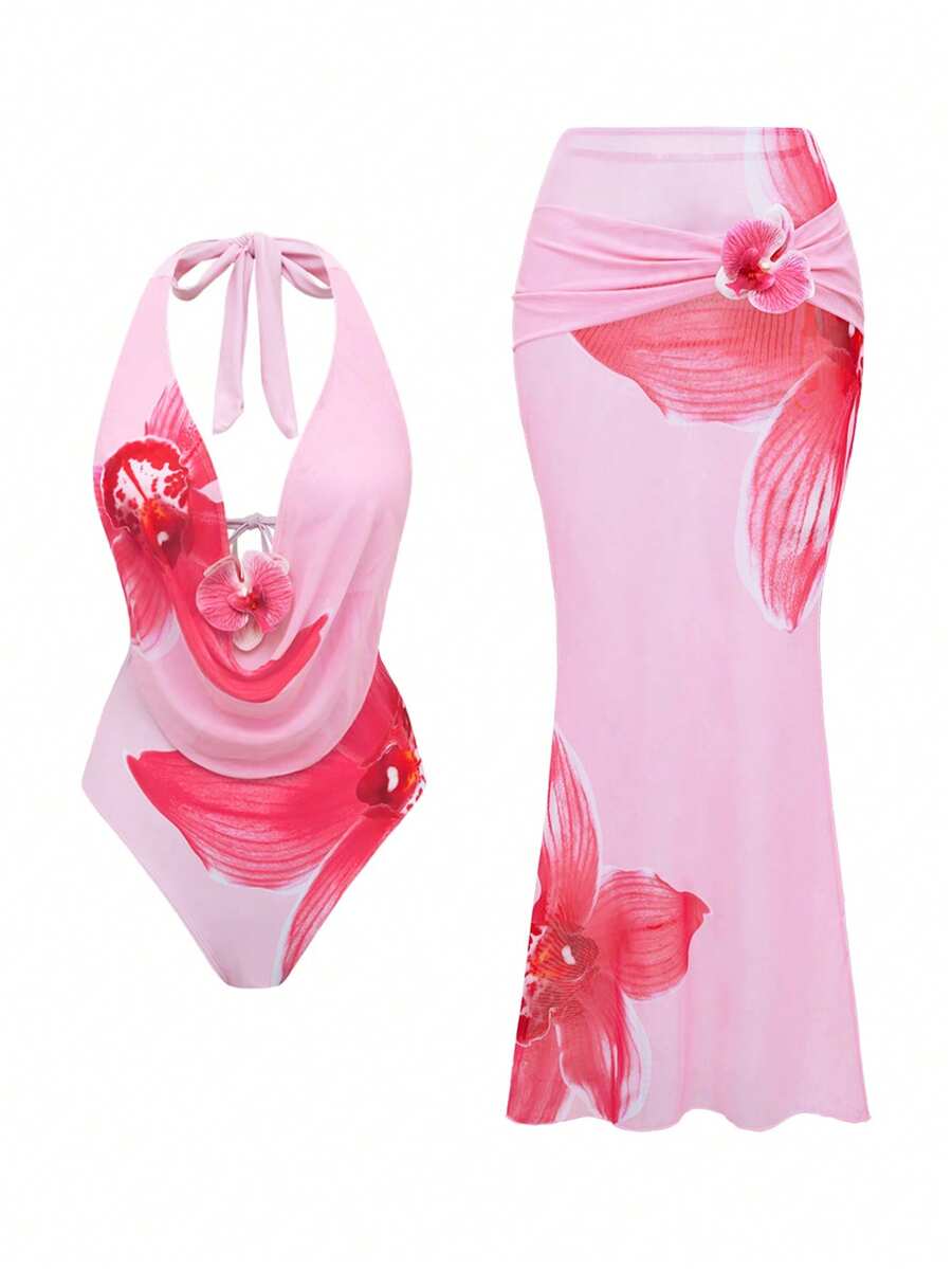 Embrace the season with this charming 2-piece floral print set designed for effortless summer style. The coordinated pieces feature vibrant botanical patterns that bring freshness and femininity to your warm-weather wardrobe. Perfect for casual outings, garden parties, or relaxed weekends, this set offers versatility and comfort. Mix and match the pieces or wear them together for a polished, put-together look. 