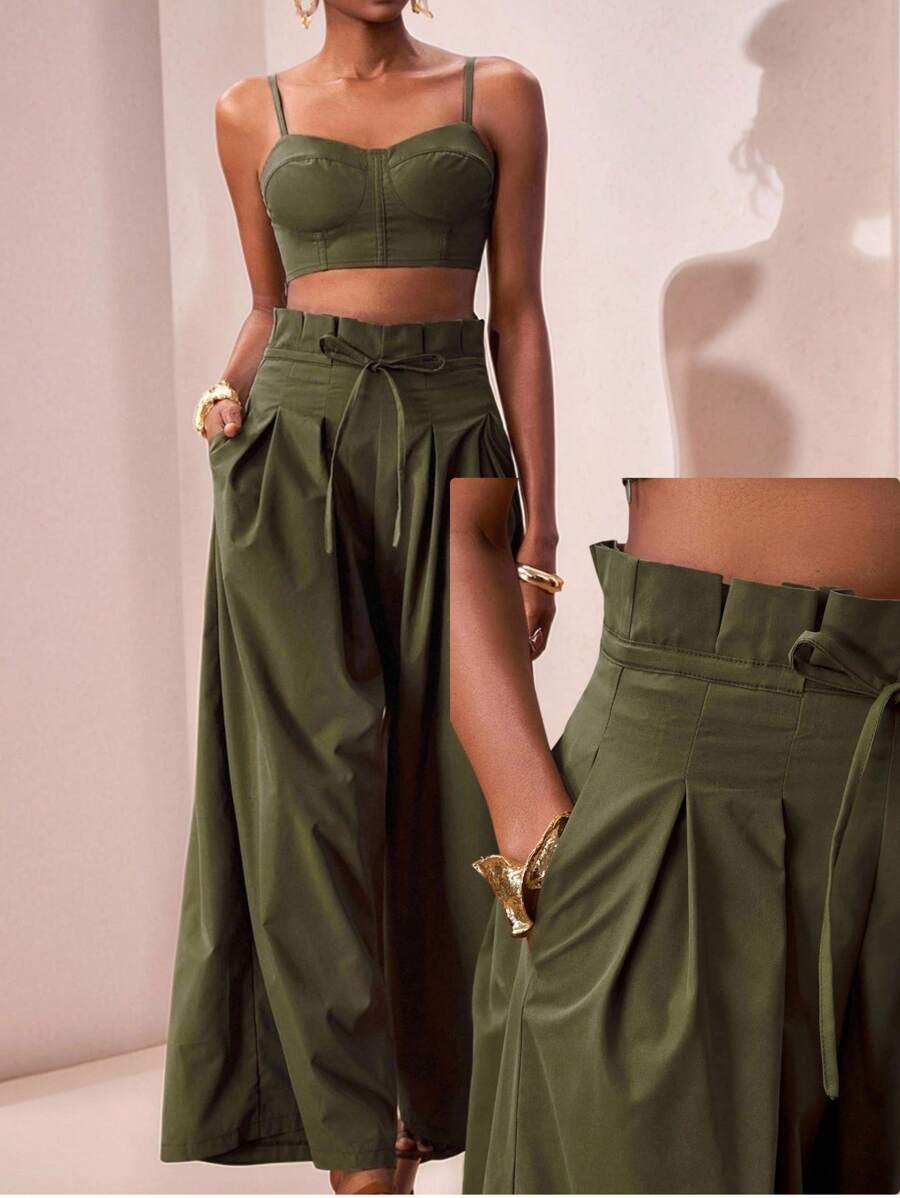 Get festival-ready with this laid-back two-piece set in military green! Perfect for music festivals, beach days, or casual college vibes, this versatile combo lets you mix and match for endless outfit possibilities. The relaxed fit keeps you comfy while you're dancing, exploring, or just soaking up the sun. Whether you're heading to the main stage or grabbing lunch with friends, this set delivers effortless style that works everywhere. Pack it, wear it, love it—your summer wardrobe just got way more fun!