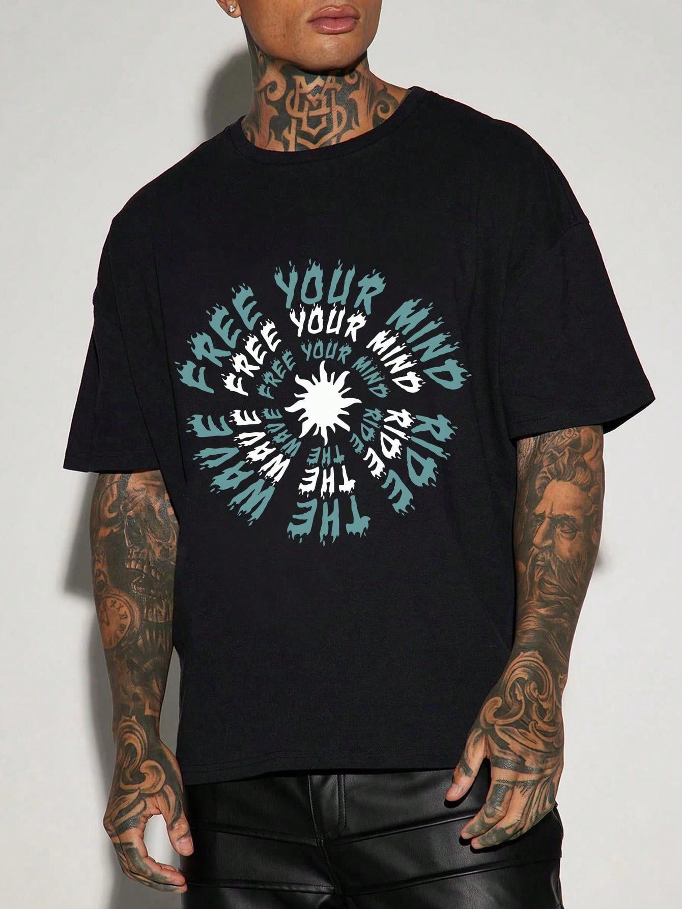 Get ready for summer with this must-have Men's T-Shirt! Made from lightweight 100% polyester, it's perfect for staying cool in the heat. With its round neck and eye-catching graphic design, this 200g T-Shirt is sure to turn heads. Make a statement and add some style to your wardrobe today!