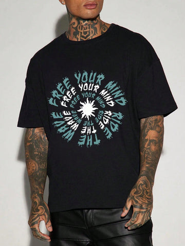 Get ready for summer with this must-have Men's T-Shirt! Made from lightweight 100% polyester, it's perfect for staying cool in the heat. With its round neck and eye-catching graphic design, this 200g T-Shirt is sure to turn heads. Make a statement and add some style to your wardrobe today!