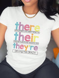 Upgrade your summer wardrobe with our Summer Vibes t-shirt. Made from high-quality materials, this round neck t-shirt features a colorful letter print that will add a fun and stylish touch to any outfit. Stay cool and comfortable while showing off your unique sense of fashion with this must-have piece.