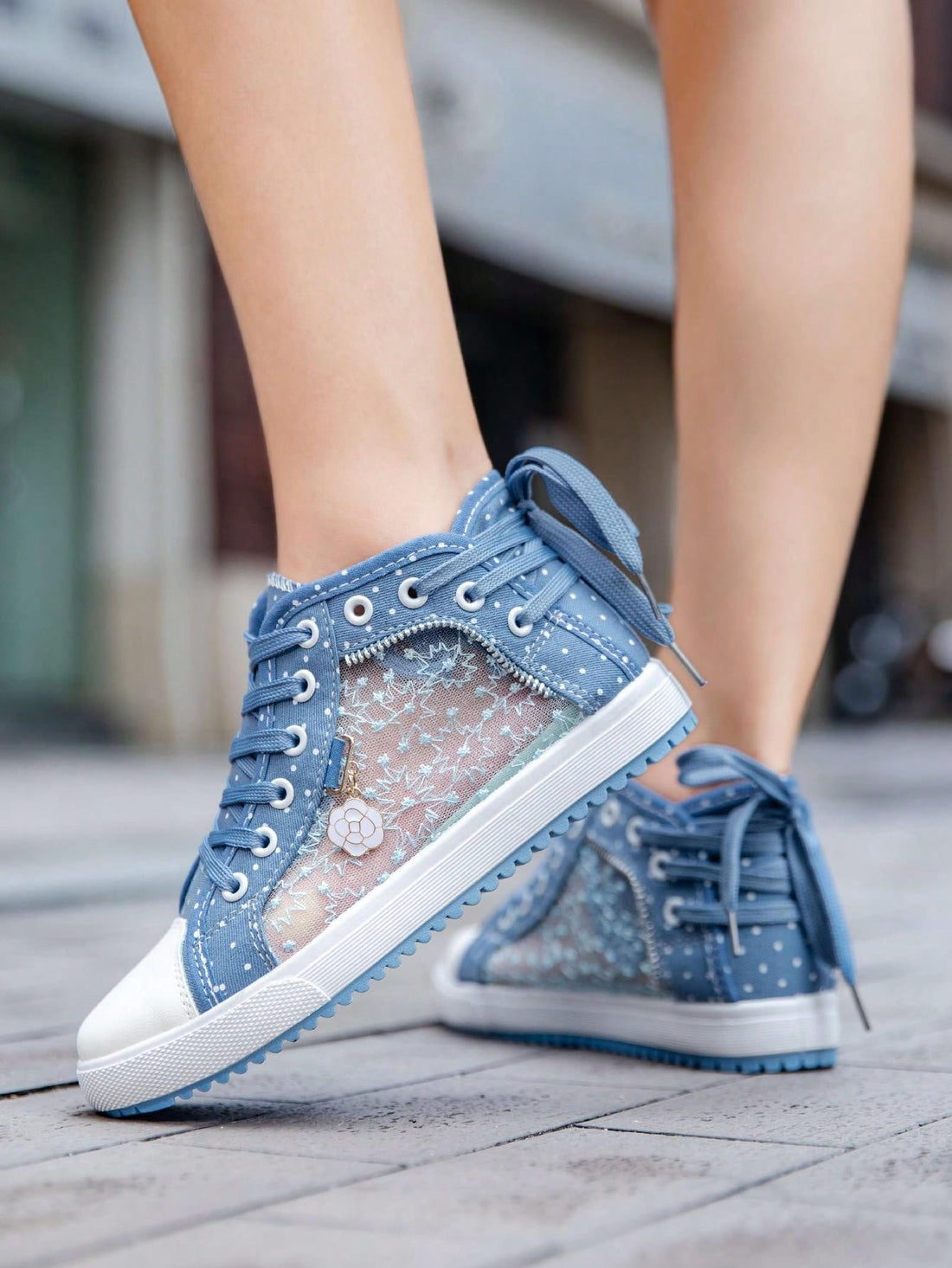 Introducing Summer Vibes: Floral Pattern Casual High Top Sneakers for Women. These stylish sneakers are perfect for the summer season, featuring a floral pattern that adds a touch of femininity to any outfit. With a comfortable high top design, these sneakers are both fashionable and practical for everyday wear. Elevate your summer style with Summer Vibes sneakers.