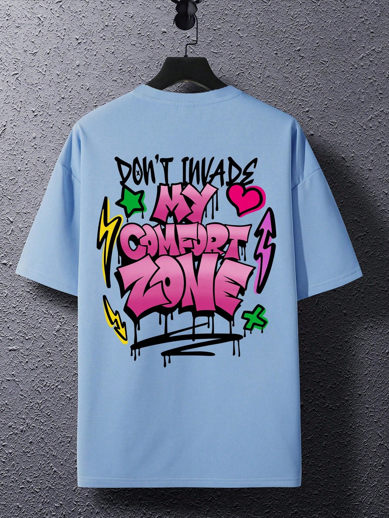 Get your heart and style in sync with this Summer Vibes T-Shirt for men! Featuring a playful heart print and quirky slogan, this round neck tee is perfect for embodying carefree summer vibes. Stay cool and trendy (without taking yourself too seriously) in this must-have shirt.