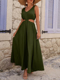 Elevate your summer wardrobe with our breezy Hollow-Out Sleeveless Dress! This solid-color stunner features playful cutout details that catch the breeze while turning heads. Perfect for beach days, brunches, or evening strolls, this versatile piece transitions effortlessly from casual to chic with just a switch of accessories. Beat the heat in style!