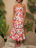 Experience the ultimate summer vibes in our Woven Backless Ruffle Mermaid Hem Cami Dress. With its flowy and flirty design, this dress will have you feeling effortlessly stylish and comfortable. Perfect for any summer occasion, its mermaid hem and backless design will have you turning heads.
