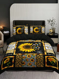 This luxurious 3-piece bedding set from Sunflower Serenity features a high-definition floral print and a rural style design. Made from high-quality materials, it provides comfort and style for a peaceful night's sleep. Add a touch of nature to your bedroom with Sunflower Serenity.