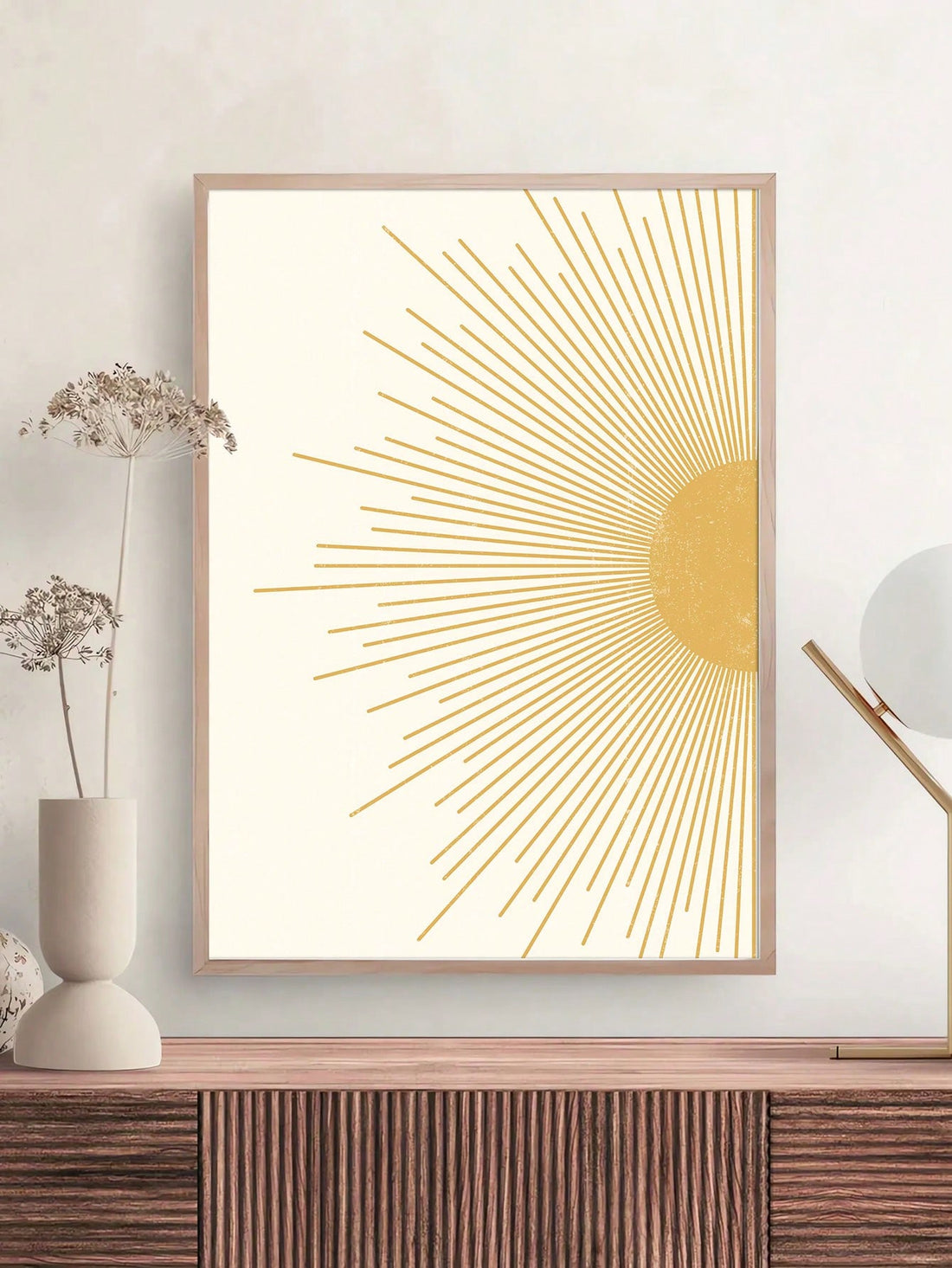 Spruce up your home decor with our Sunny Vibes canvas art! Featuring a stunning yellow boho sunshine abstract design, this piece adds a pop of color and positive energy to any space. Bring some sunny vibes into your home today!