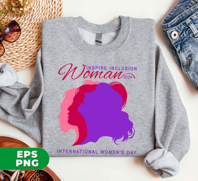 Inspire Inclusion Woman, International Woman's Day, Digital Files, Png Sublimation