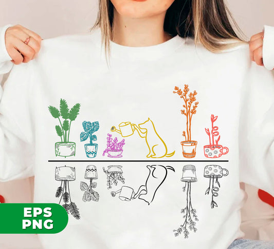Enhance your love for plants and dogs with our Dog Mom-themed sublimation files. Featuring adorable illustrations of dogs watering plants, these digital PNG files are perfect for any dog lover looking to add some charm to their home decor or accessories. Download now and unleash your creativity!