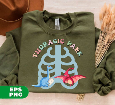 Thoracic Park, Love Dinosaur, Lung Skeletone, Lung Bone, Digital Files, Png Sublimation