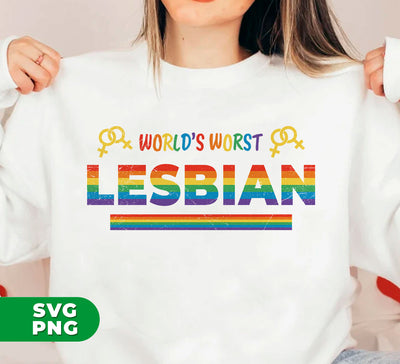 Discover your inner LGBT lover with our World's Worst Lesbian digital files! Perfect for sublimation onto any surface. Embrace your identity and show your pride with professional quality png files.