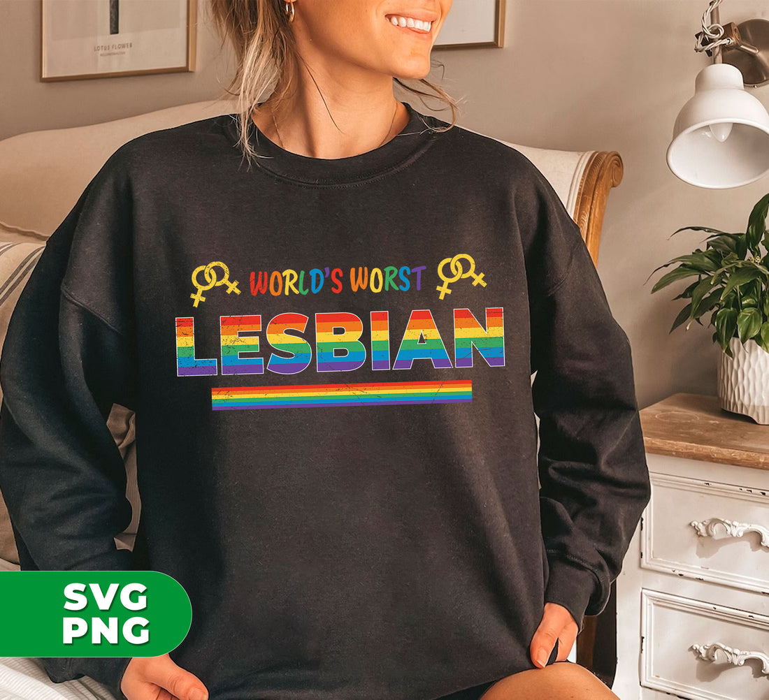Discover your inner LGBT lover with our World's Worst Lesbian digital files! Perfect for sublimation onto any surface. Embrace your identity and show your pride with professional quality png files.