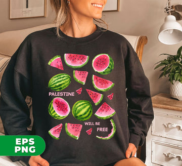 This digital file set features powerful statements - Palestine Will Be Free, Support Palestine, Stand With Palestine - in clear and crisp PNG format. Show your support for the Palestinian cause and create eye-catching designs with these versatile sublimation graphics.