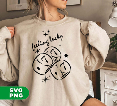 Boost your luck with Feeling Lucky, Love Seven Number, Lucky Number, and Gamble Lover! Get the edge you need with these digital PNG sublimation files. Perfect for all your gambling needs.